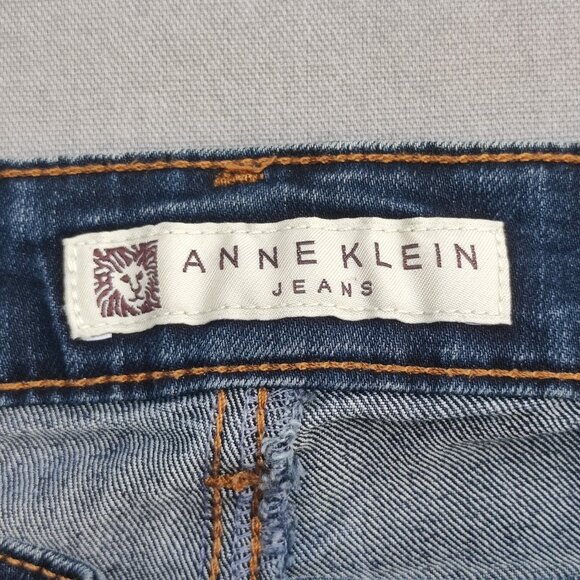 Anne Klein Jeans women's size 4 ink blue colour classic style straight leg - Picture 5 of 14